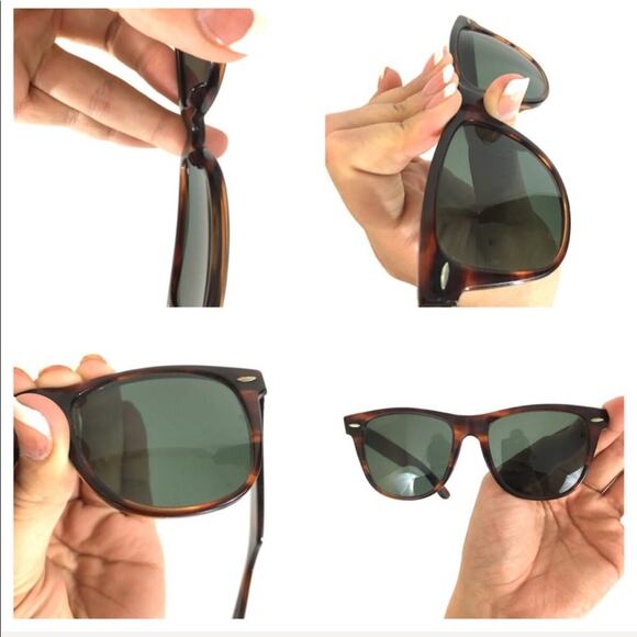 MISSING Bausch & Lomb VINTAGE wayfarer rayban brown tortoiseshell RARE - Picture 4 of 7